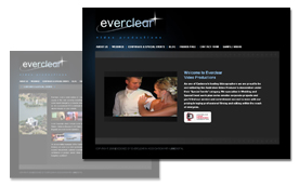 Everclear Productions website redesign and development