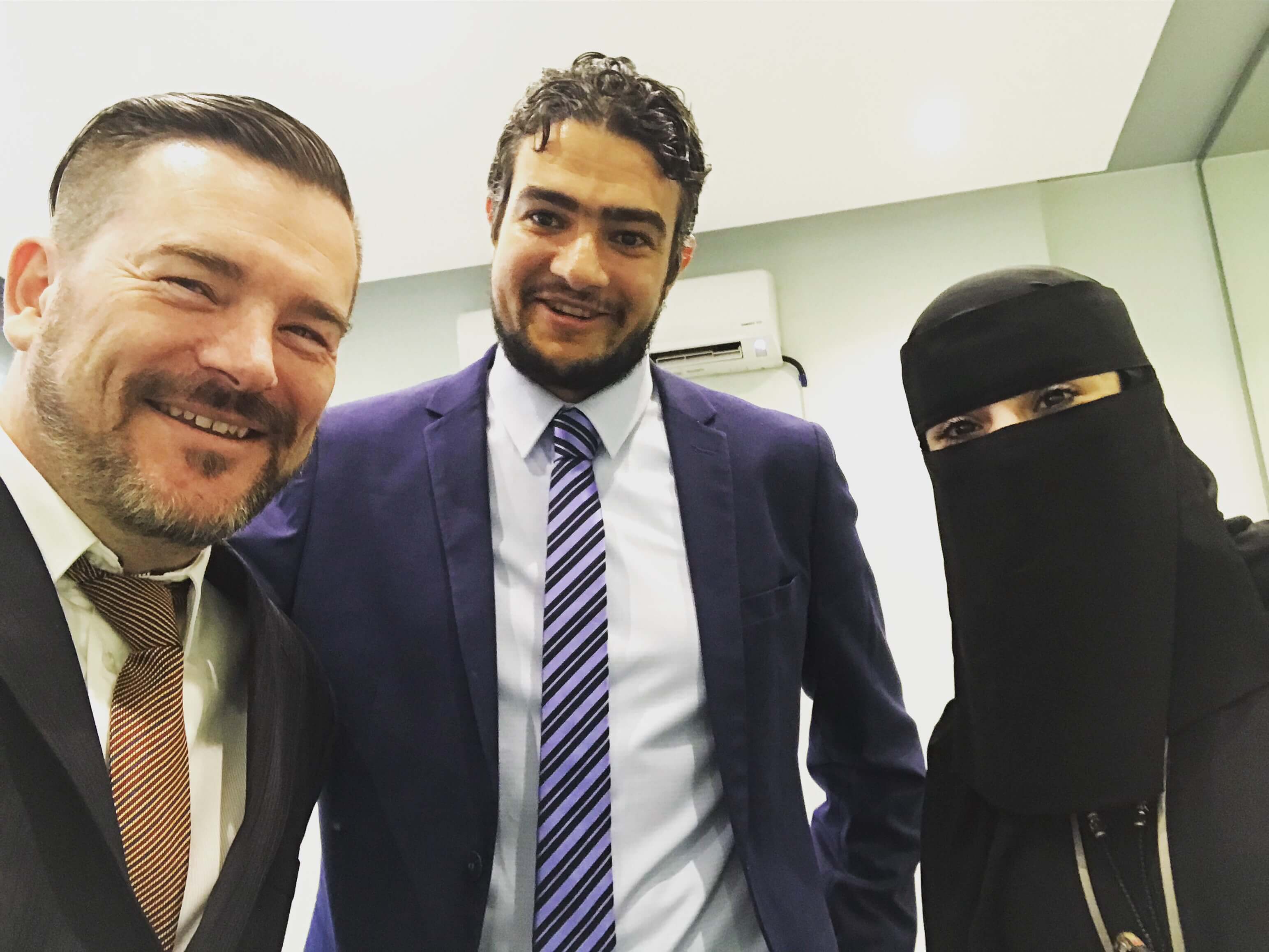 Steven De Costa, Mohamed Hatab and Noura Ziyad