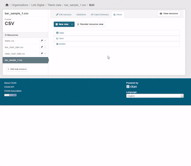 Chart builder preview - Link Digital