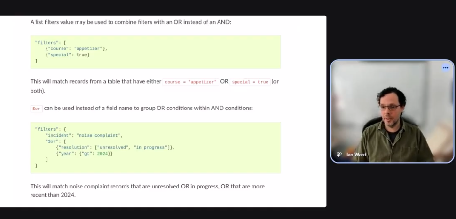 Senior Solutions Architect at Link Digital, Ian Ward, 
introduced the updates on Advanced Filtering system